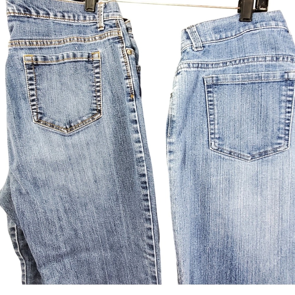 2 Pair Gloria Vanderbilt Amanda High Rise Tapered Jeans Blue Size 14
